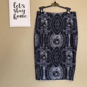 Women’s graphic design pencil skirt